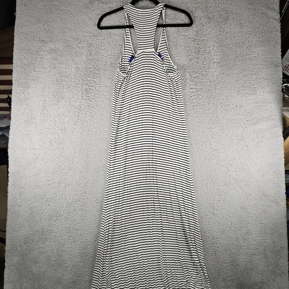 THML Anthropologie Maxi Dress Size S Striped Embroidered‎ Racerback Boho Beachy - Picture 8 of 13